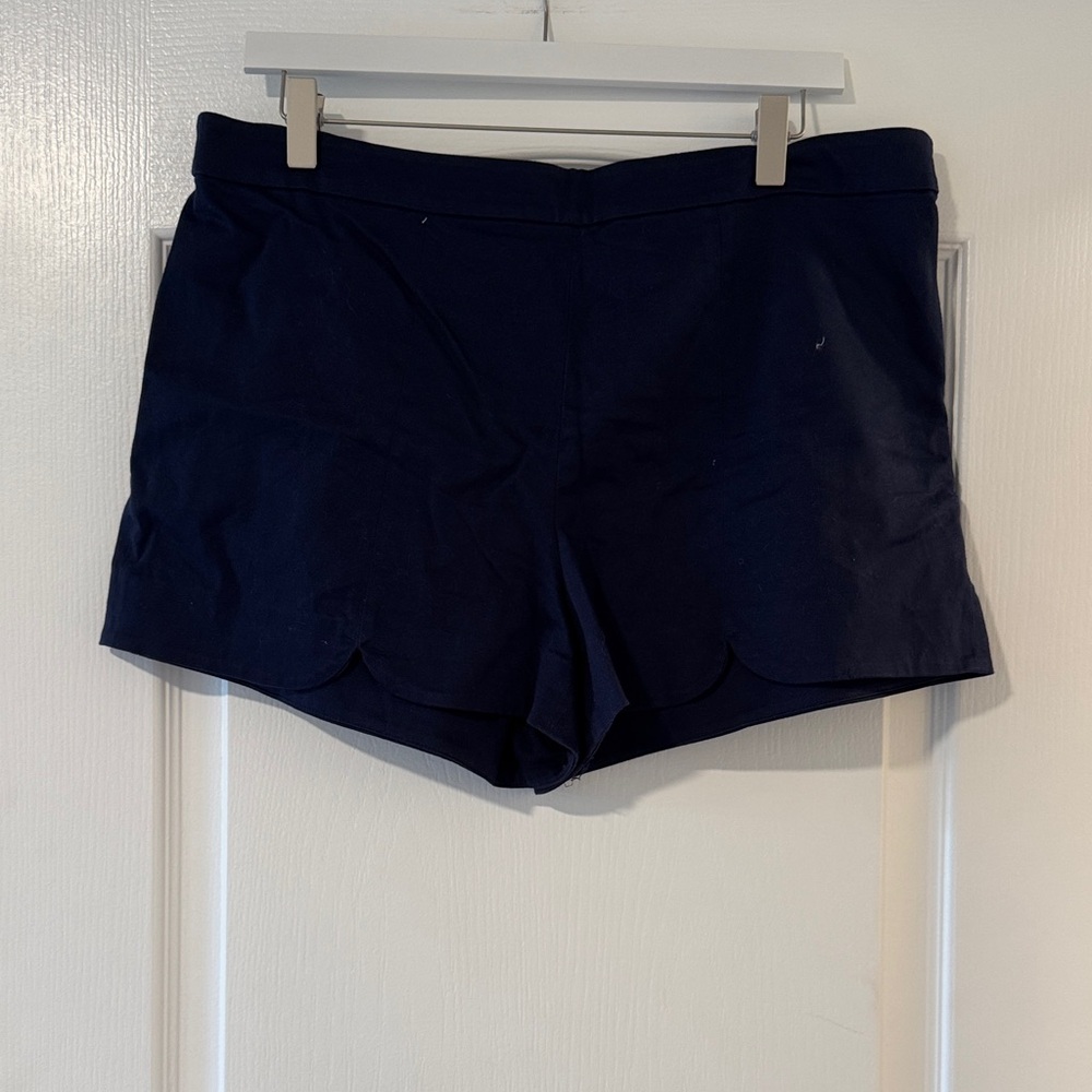Draper James High Waist Navy Shorts
